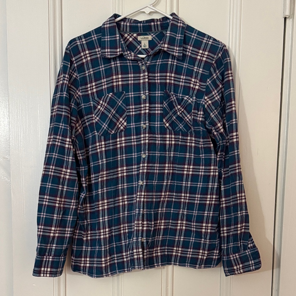 Women’s LL Bean flannel shirt